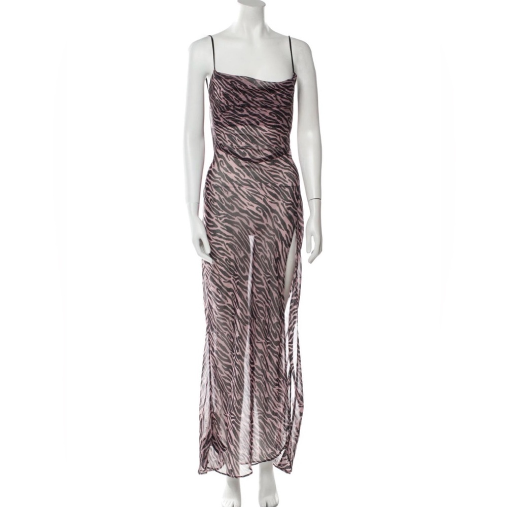 I.AM.GIA Pink and Black Animal Print Dress